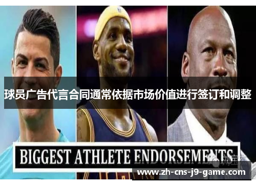 球员广告代言合同通常依据市场价值进行签订和调整